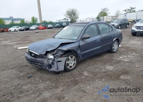 2002 Hyundai Elantra Gls from USA, damaged, VIN KMHDN45D62U449079